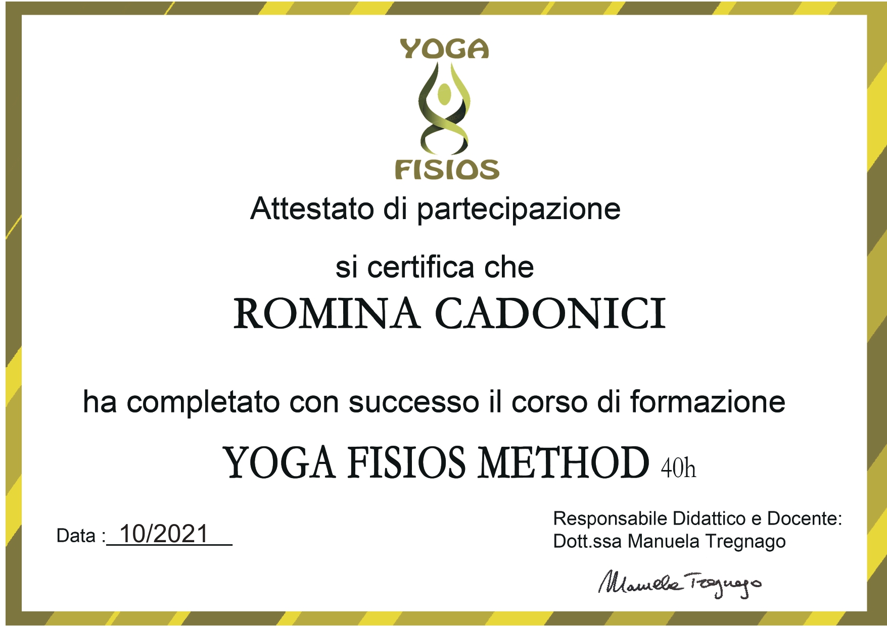 Formazione Yoga Romina Cadonici Fisios