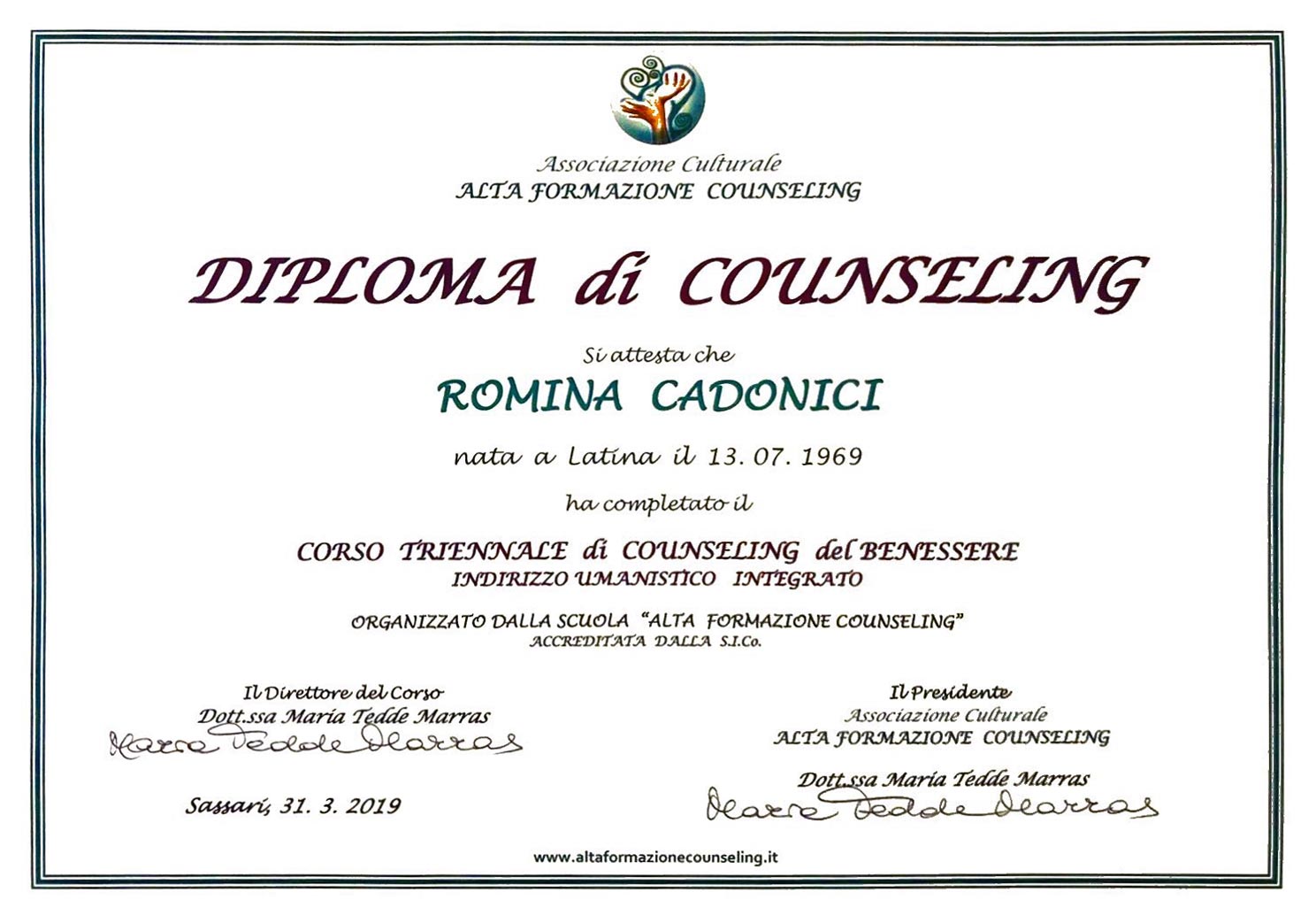 Formazione Counseling Romina Cadonici